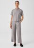 Washed Organic Linen Délavé Wide Trouser Pant