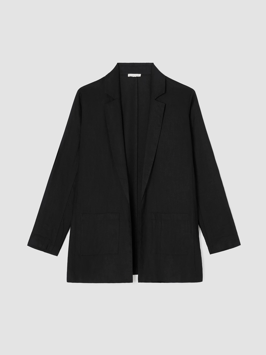 Organic Linen Long Blazer | EILEEN FISHER