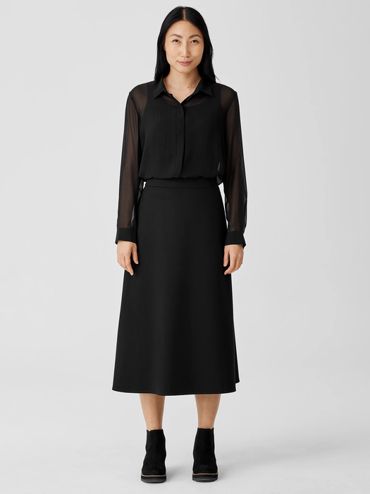 Lightweight Ponte Flared Skirt