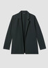 Washable Flex Ponte Notch Collar Long Blazer