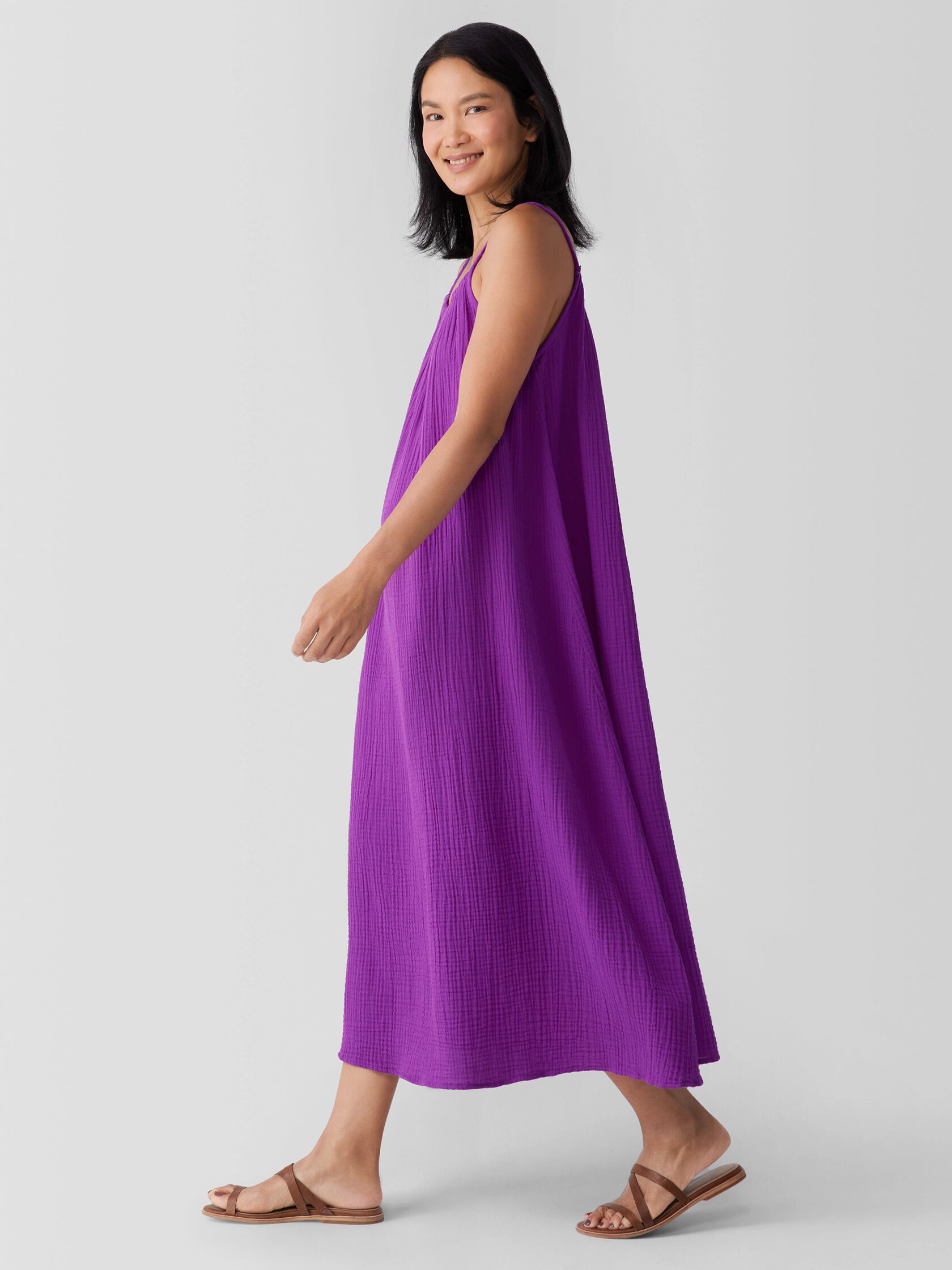 Organic Cotton Lofty Gauze Cami Dress