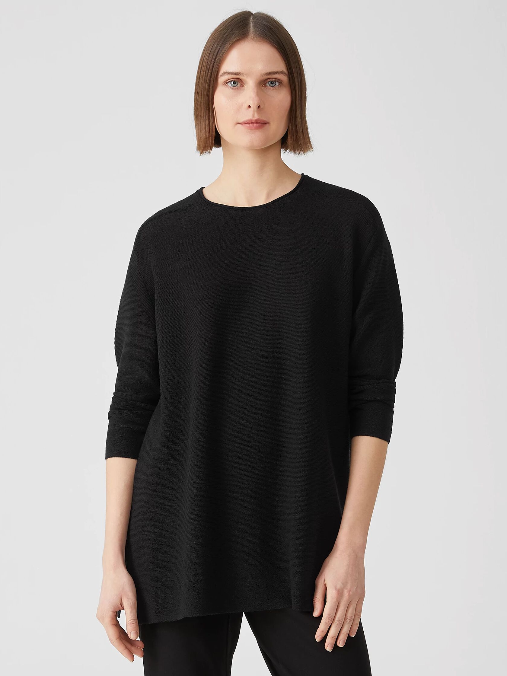 Washable Wool Stitch Top in Regenerative Wool