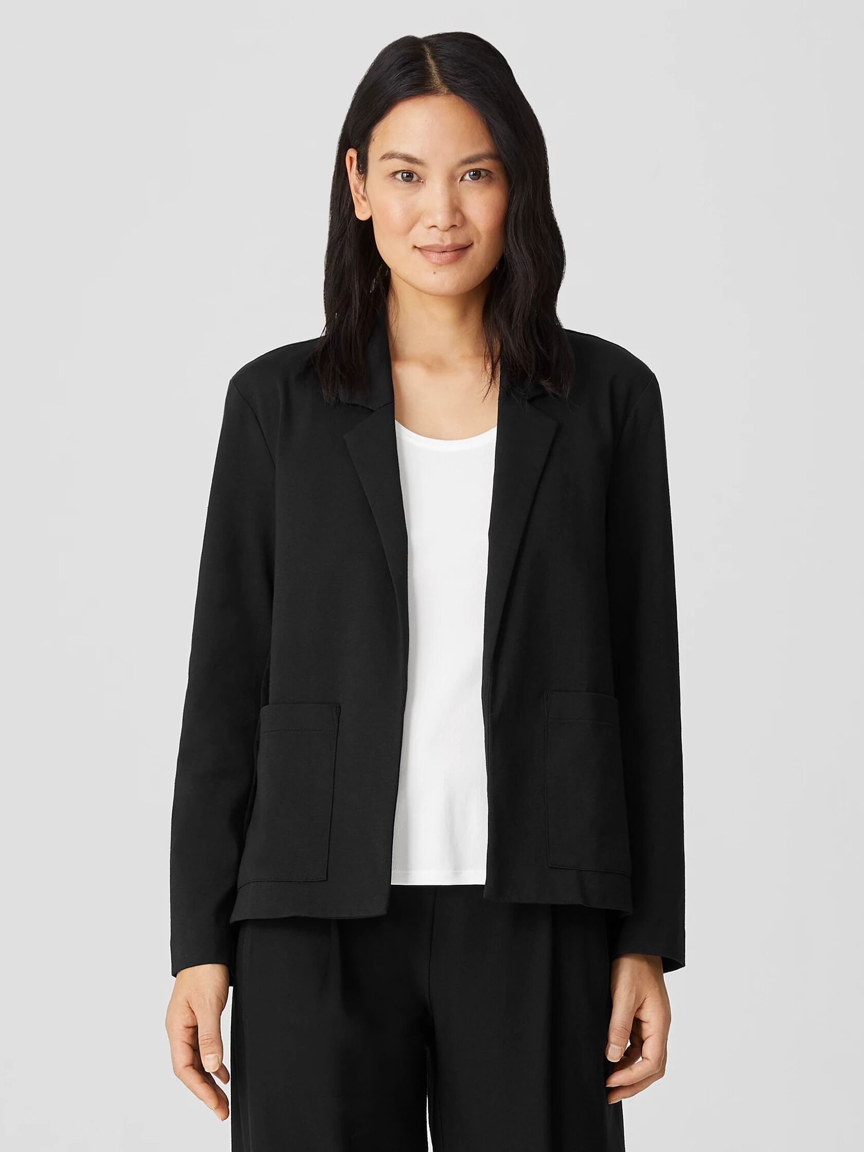 Organic Cotton Ponte Blazer