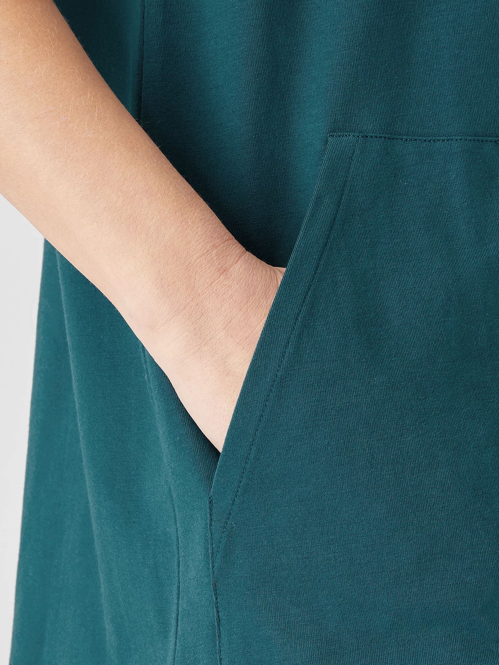 Traceable Organic Cotton Jersey Jewel Neck Top