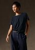 Extra-Fine Ponte Crew Neck Tee