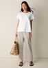 Organic Cotton Slubby Jersey Crew Neck Tee