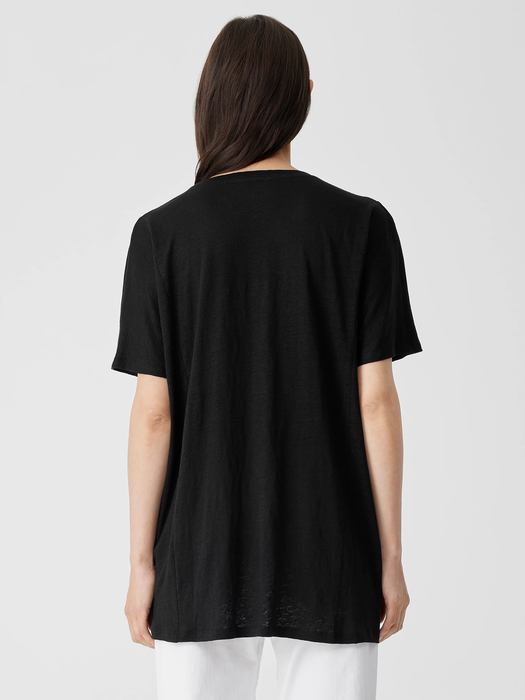 Organic Linen Jersey Long Tee