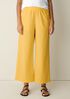 Organic Cotton Pucker Wide-Leg Pant