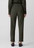 Washable Stretch Crepe Cuffed Pant