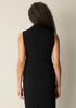 Bubble Jacquard Funnel Neck Top