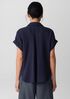 Organic Cotton Lofty Gauze Notch Collar Top