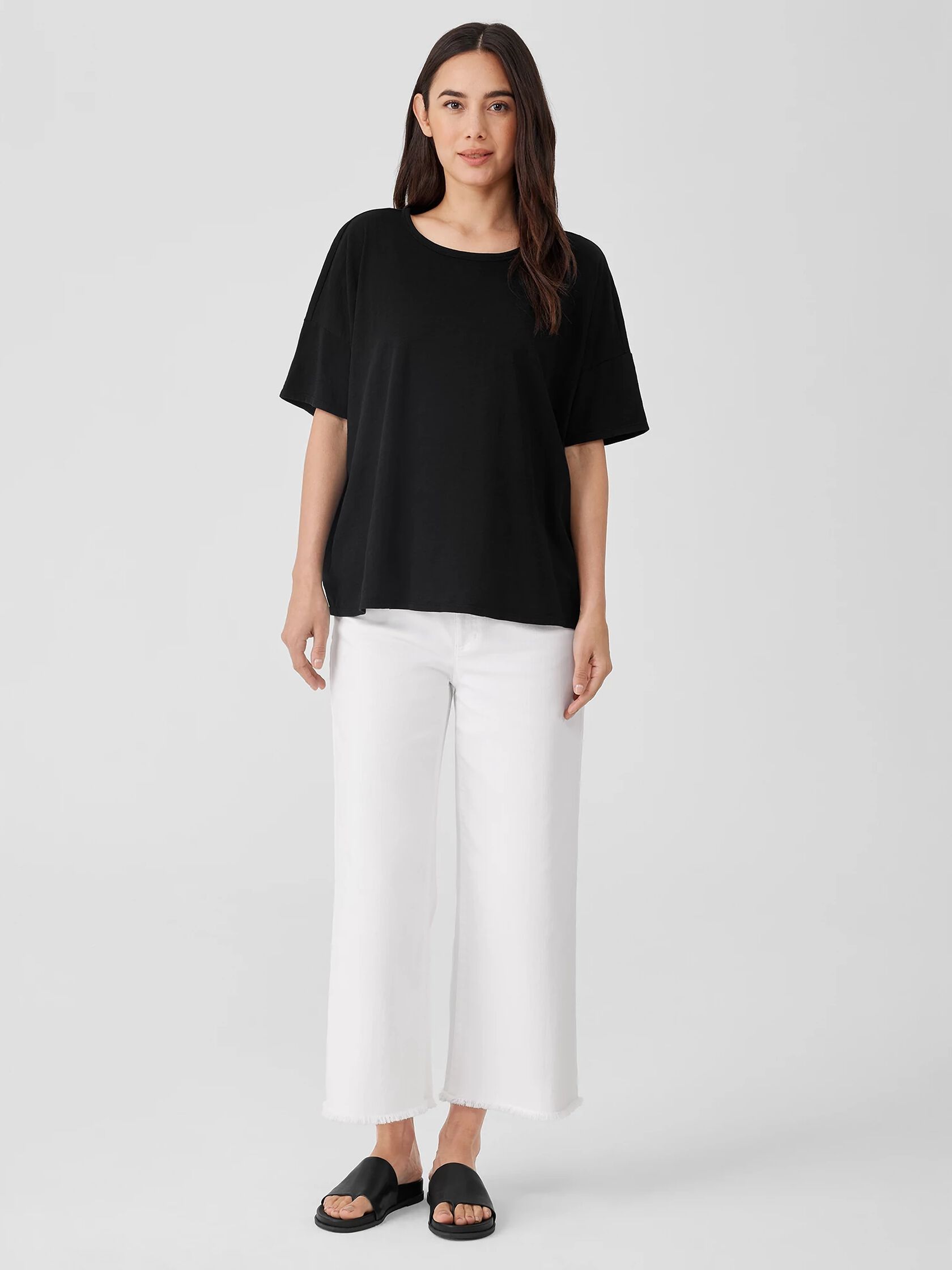 Organic Cotton Slub Crew Neck Tee