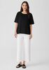 Organic Cotton Slub Crew Neck Tee