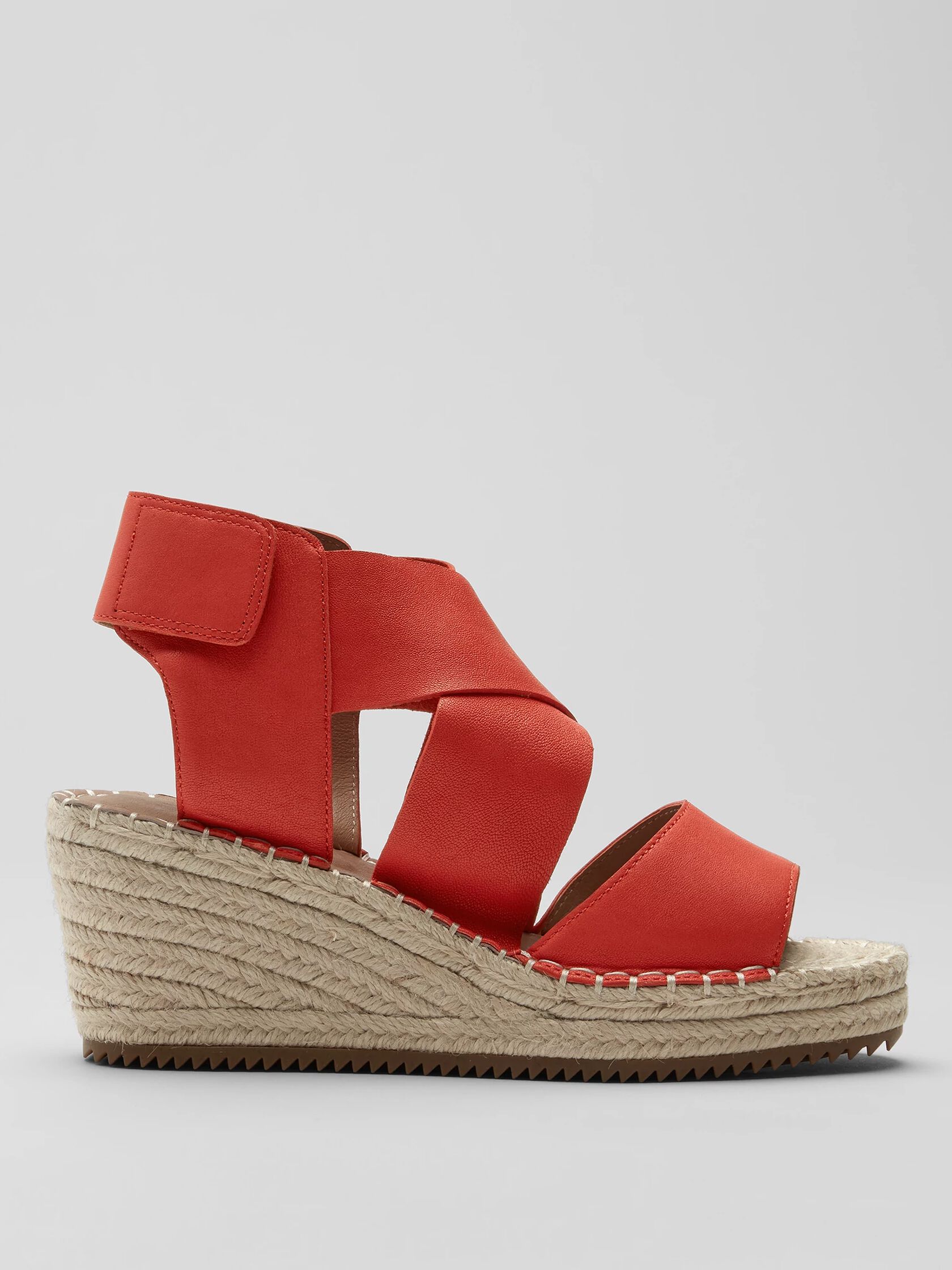 Willow Tumbled Leather Wedge Espadrille