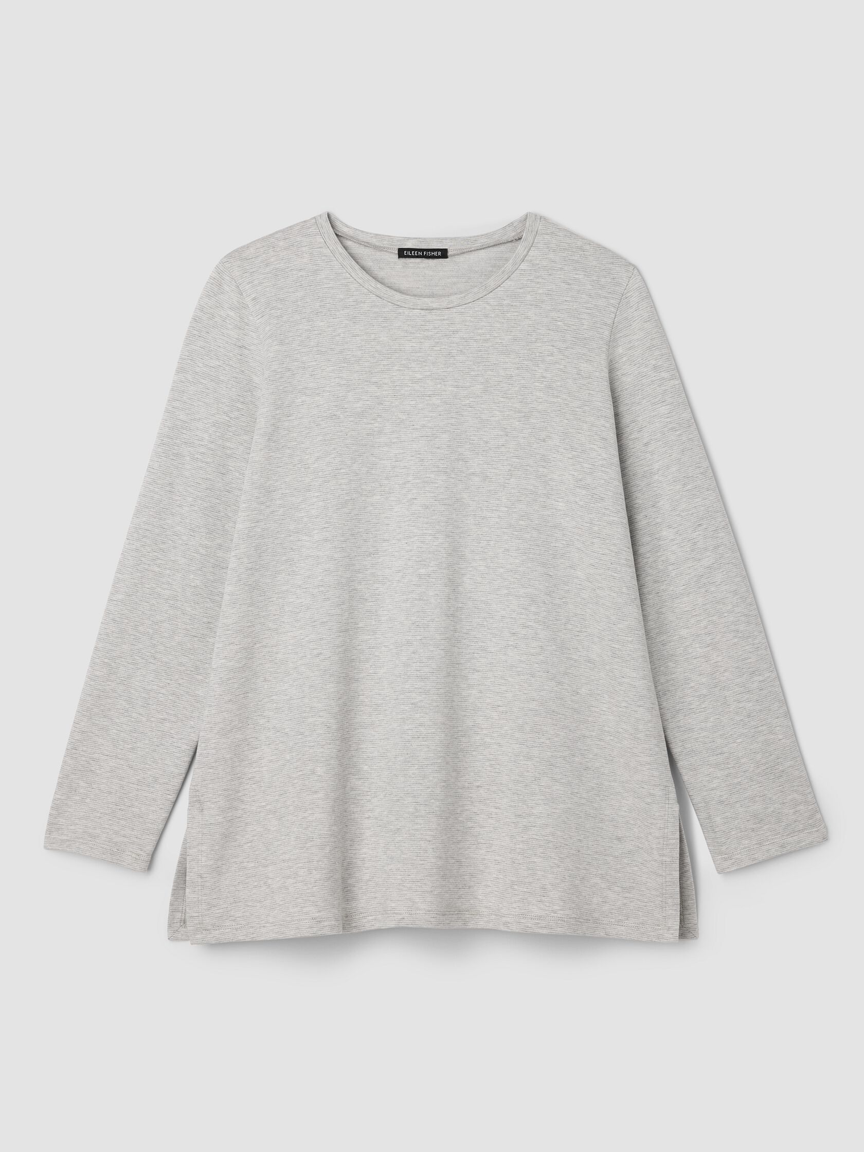 Striped Cozy Brushed Terry Long Top