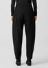 Boiled Wool Jersey Pleated Lantern Pant