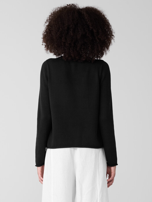 Peruvian Cotton Blend Jewel Neck Top