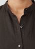 Organic Linen Mandarin Collar Dress