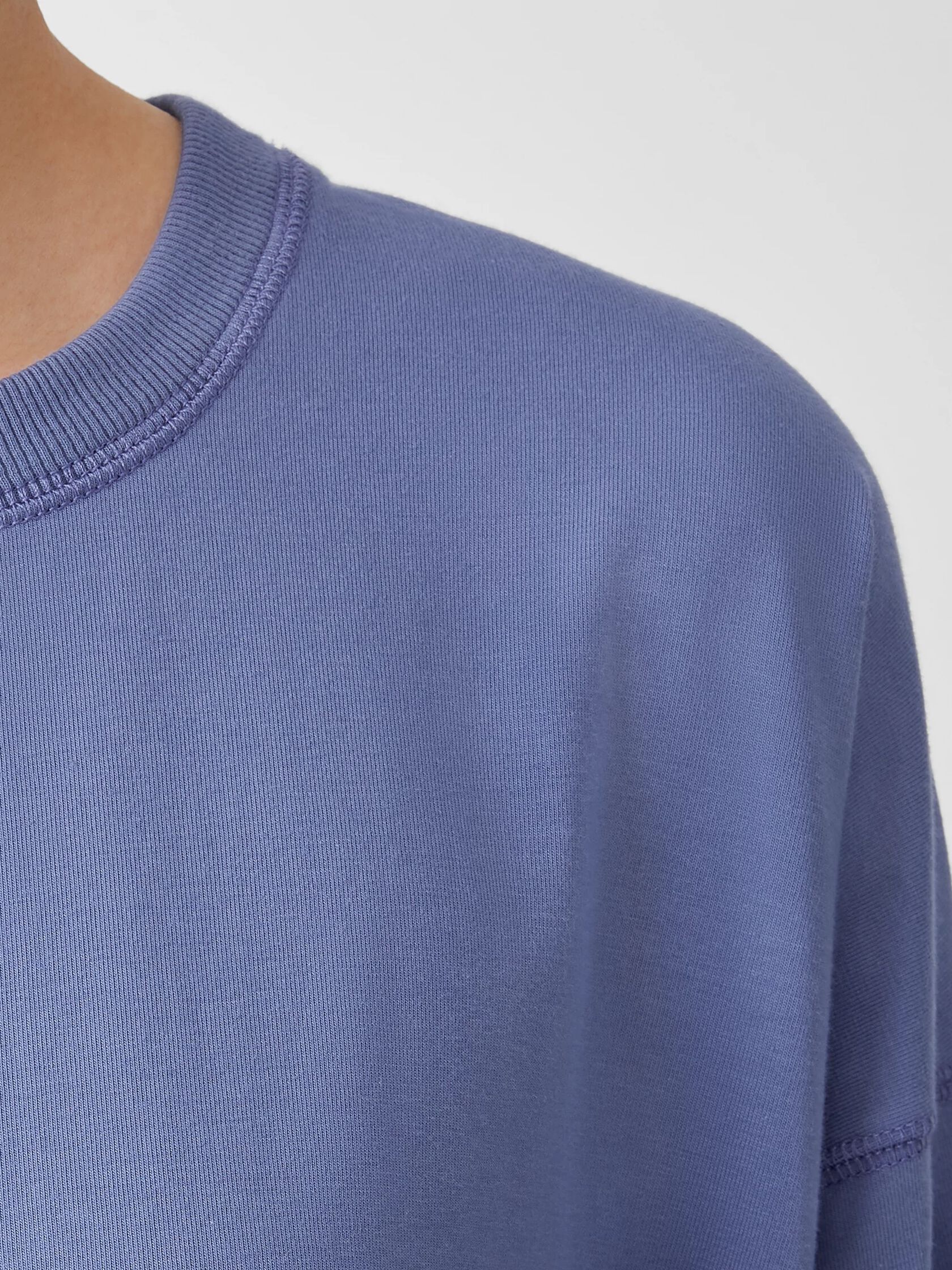 Traceable Cotton Jersey Crew Neck Top