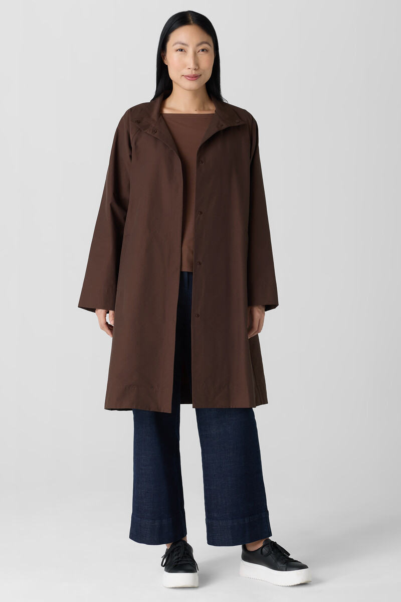 Light Cotton Nylon Stand Collar Coat Light Cotton Nylon Stand Collar Coat