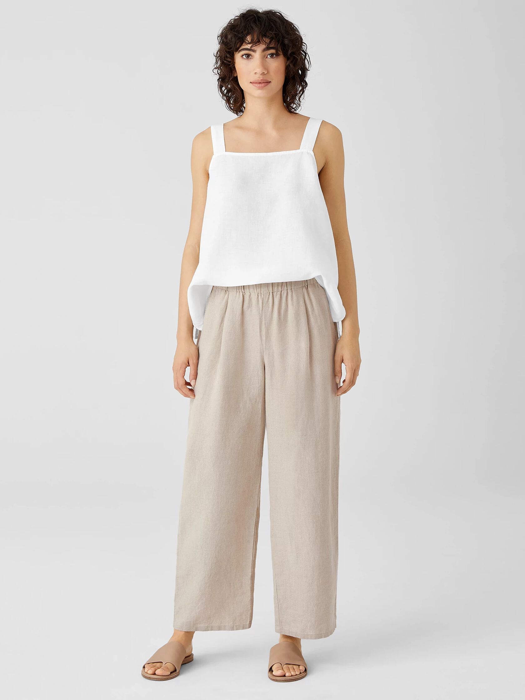 Organic Linen Straight Pant