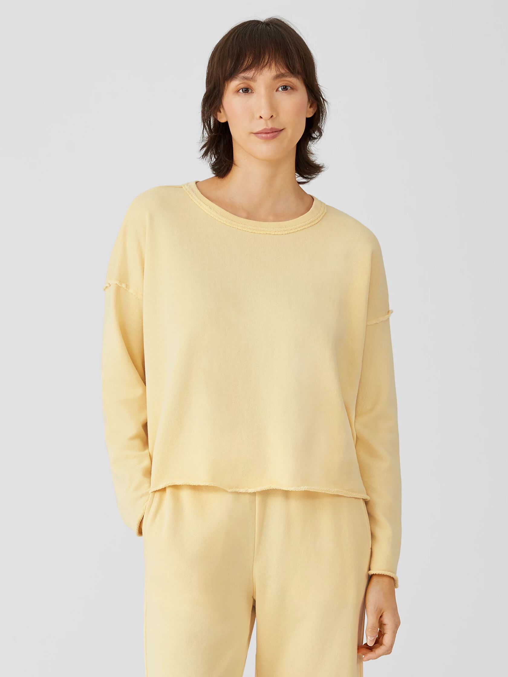 Lightweight Organic Cotton Terry Box-Top