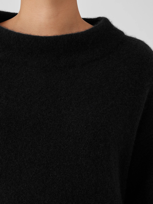 Cashmere Silk Bliss Funnel Neck Top