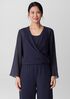 Sheer Silk Georgette Tie Jacket