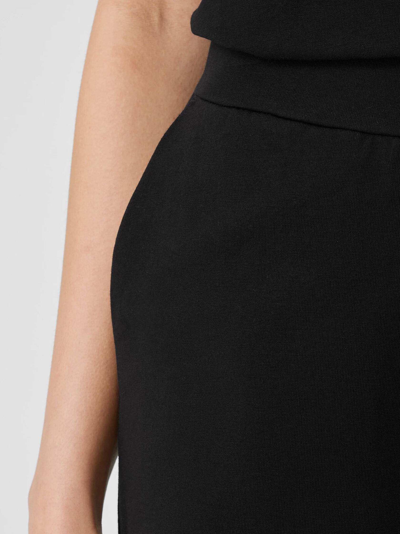 Pima Cotton Stretch Jersey Flared Shorts