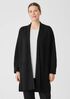 Silk and Cotton Interlock Long Cardigan
