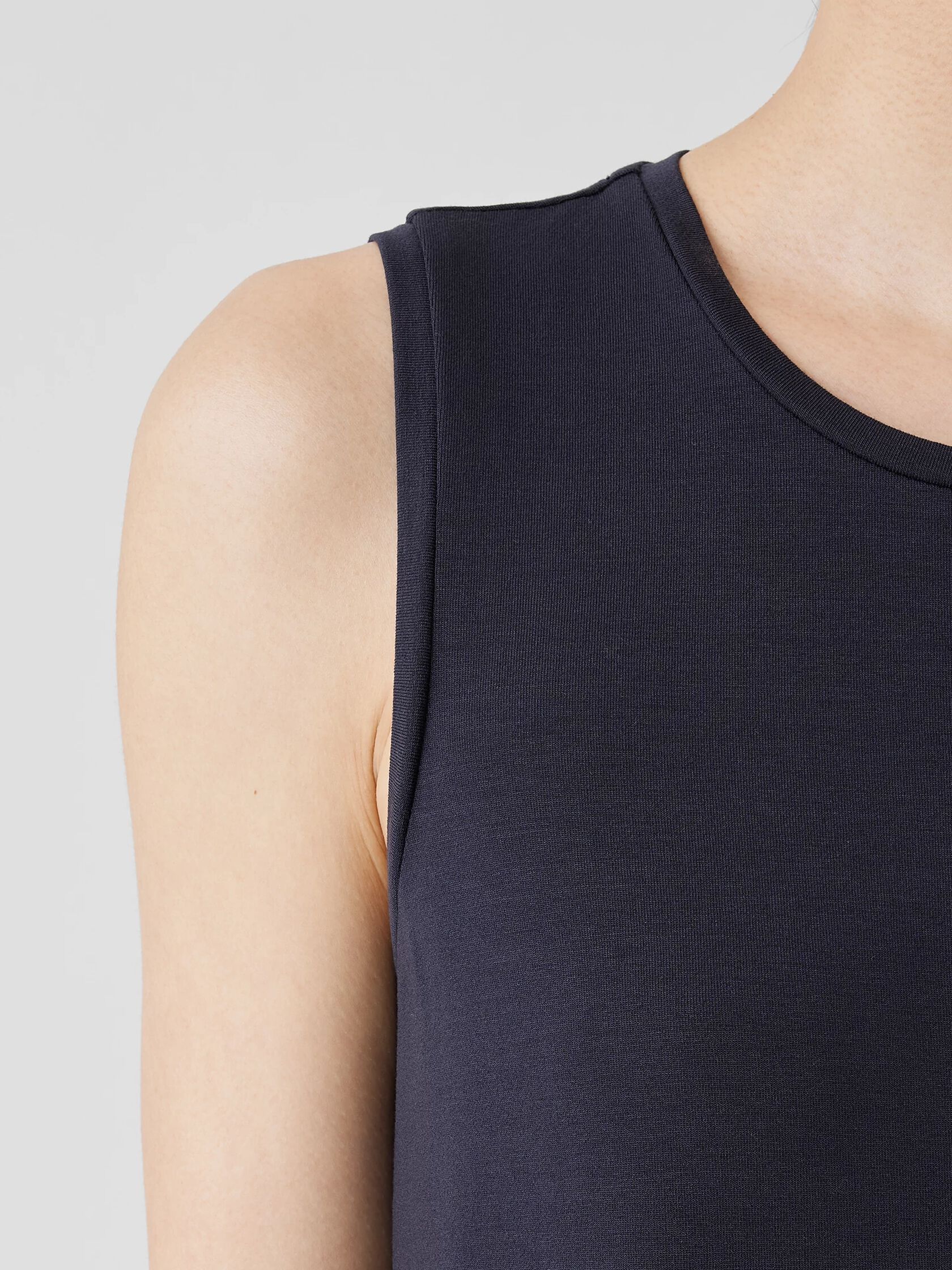 Stretch Jersey Knit Tank Dress EILEEN FISHER