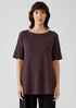 Organic Cotton Interlock Boatneck Top