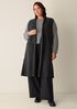 Lightweight Boiled Wool Shawl Collar Vest in Regenerative Wool