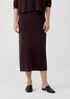 Merino Rib Pencil Skirt in Regenerative Wool