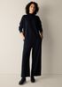 Garment-Dyed Organic Cotton Terry High Neck Top