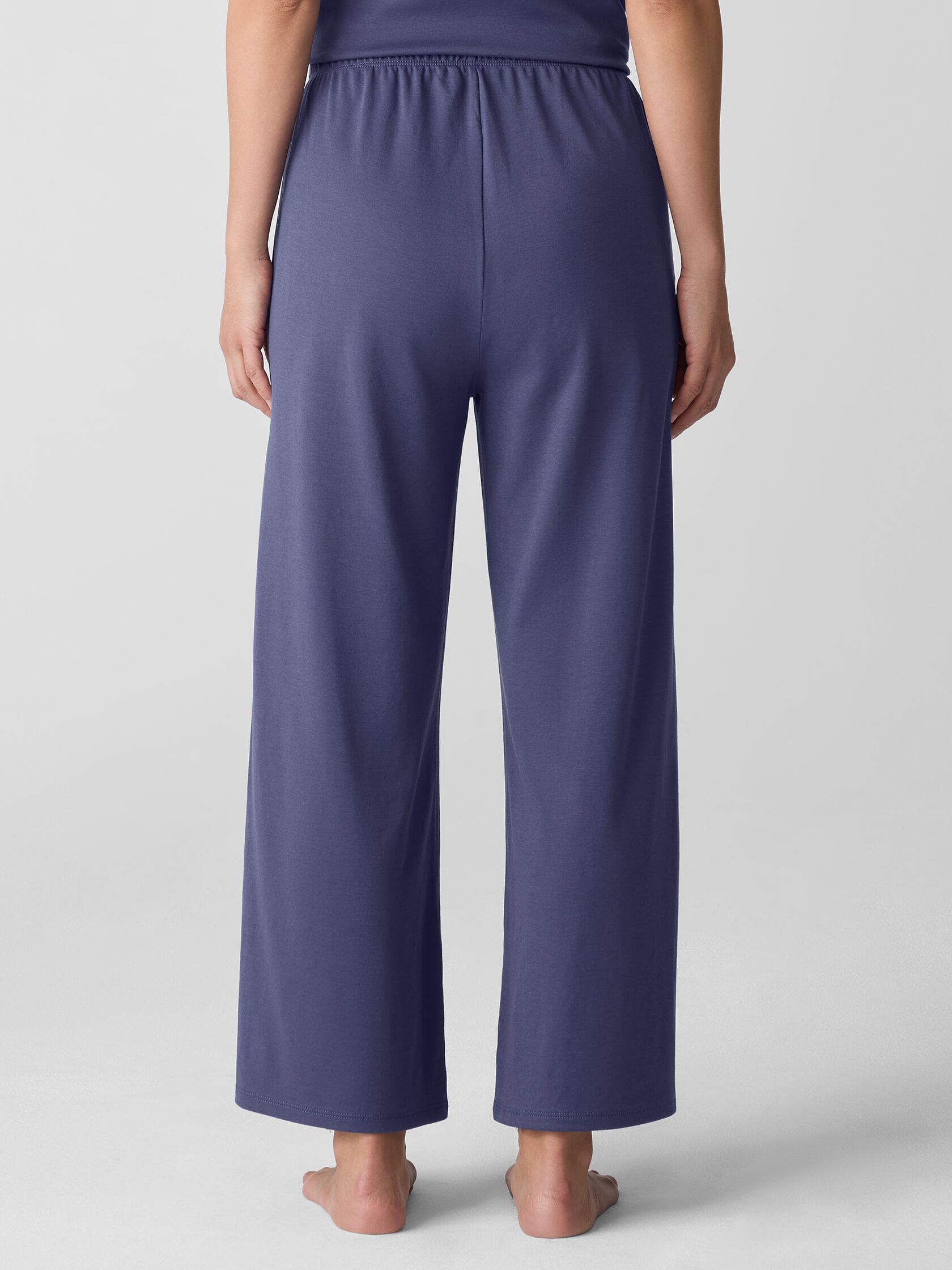 Organic Cotton Interlock Wide-Leg Sleep Pant