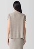 Merino Mock Neck Top in Regenerative Wool