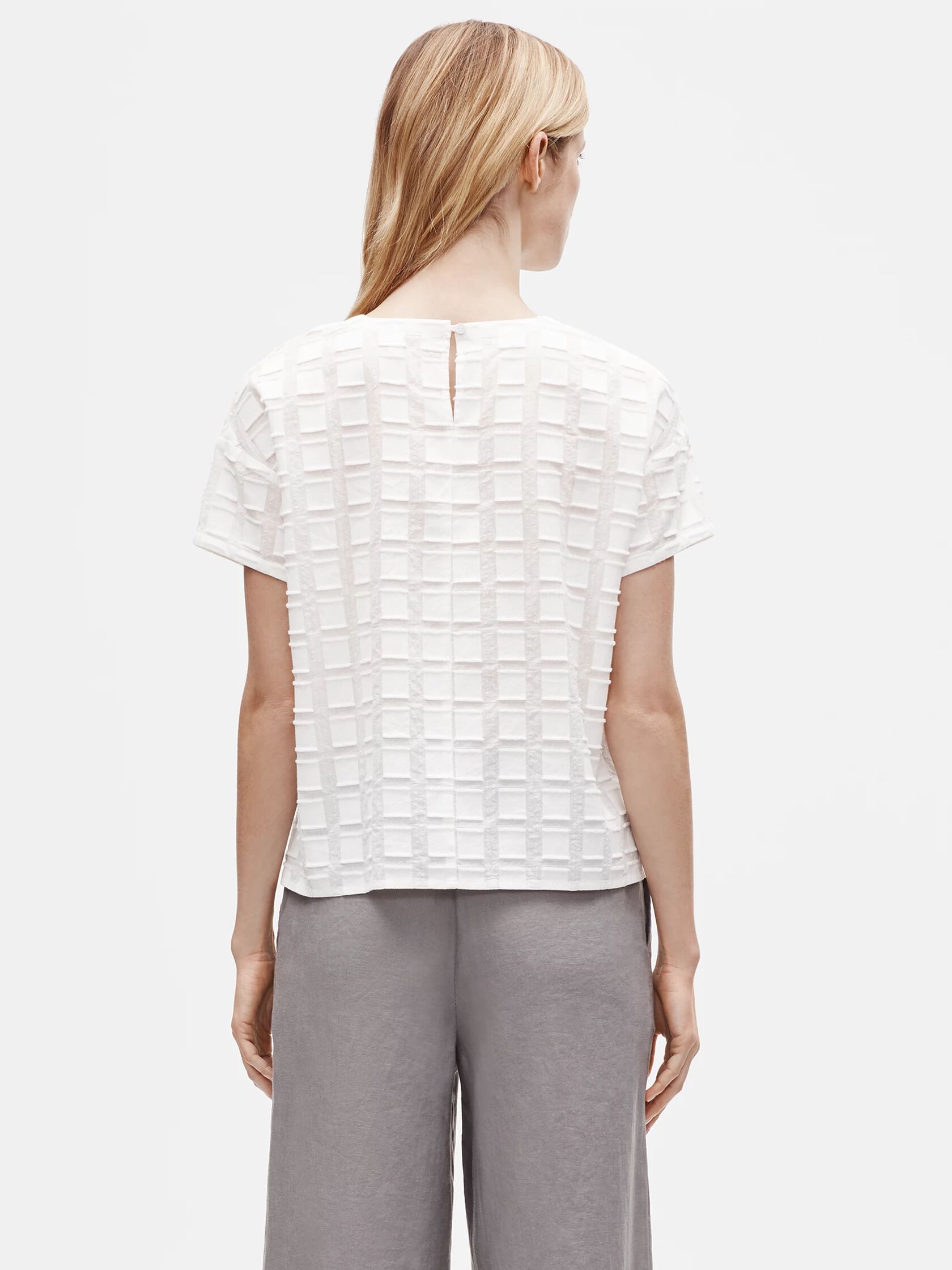 Organic Cotton Shadow Square Top