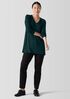 Fine Jersey V-Neck Long Top