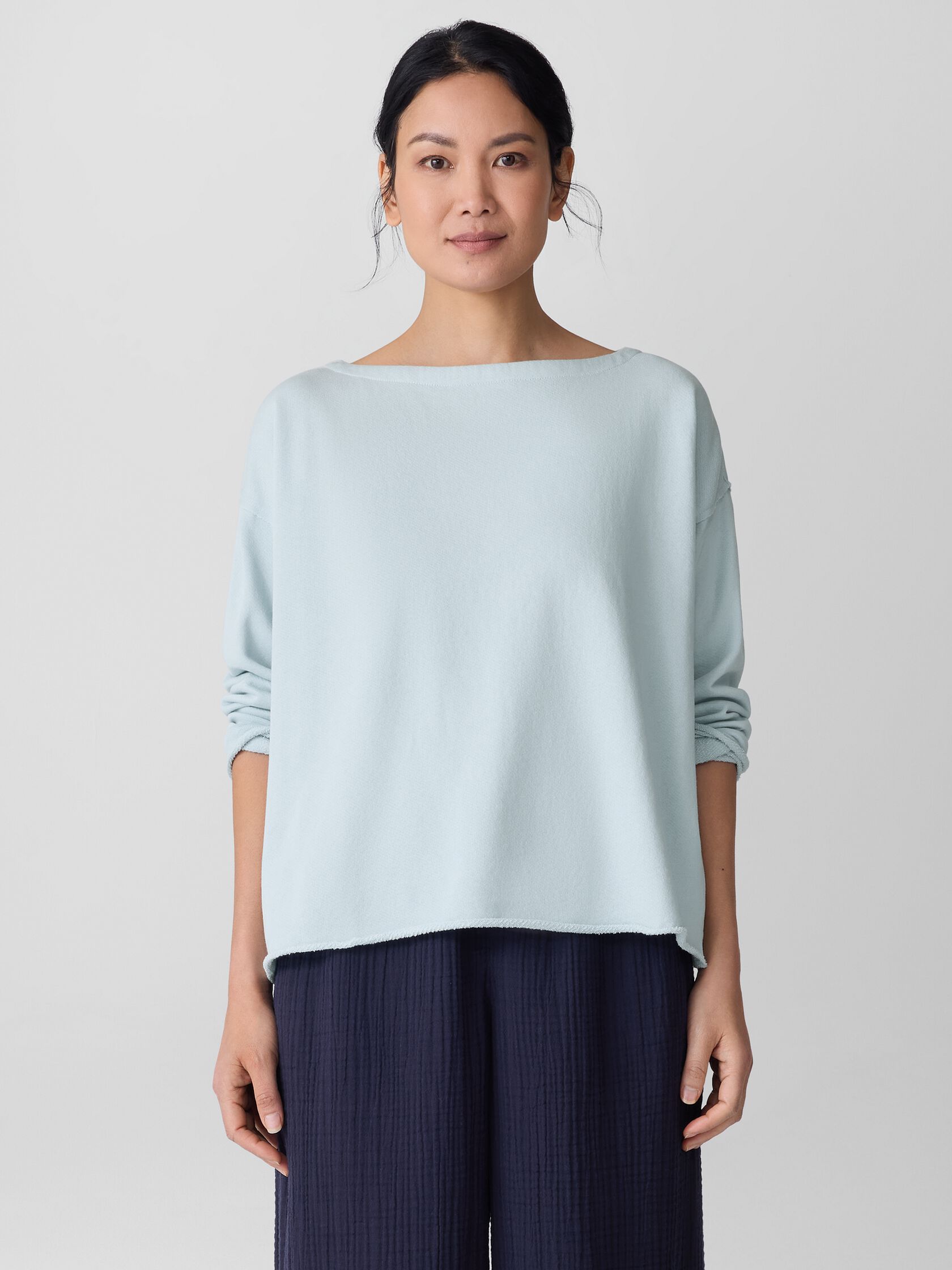 Lightweight Organic Cotton Terry Box-Top
