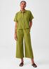 Organic Cotton Crepe Wide-Leg Pant