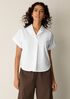Organic Cotton Poplin Notch Collar Shirt