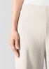Felted Wool Jersey Wide-Leg Long Pant in Regenerative Wool