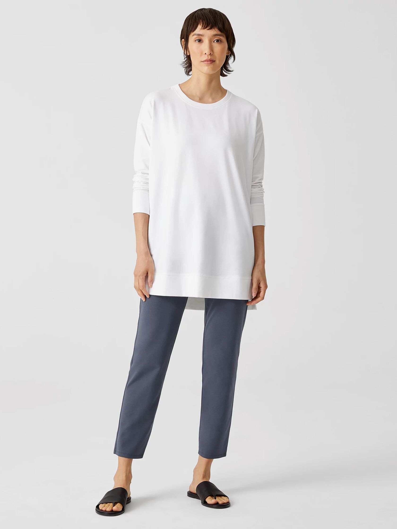 Traceable Organic Cotton Jersey High-Waisted Pant
