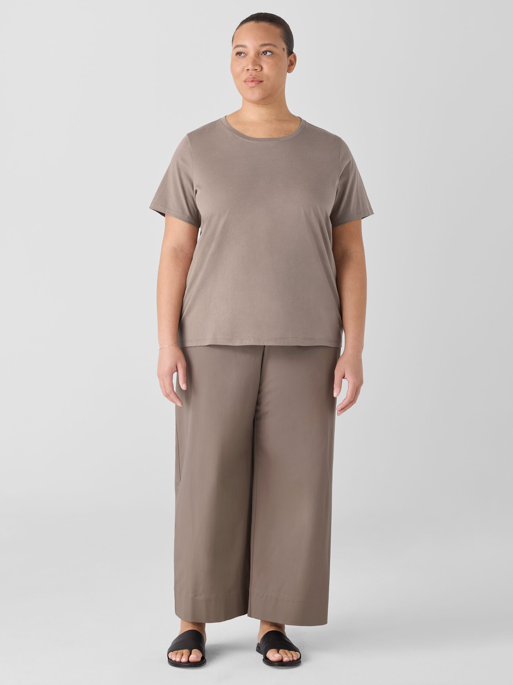 Organic Pima Cotton Jersey Round Neck Tee