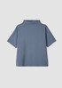 Pima Cotton Stretch Jersey Funnel Neck Top