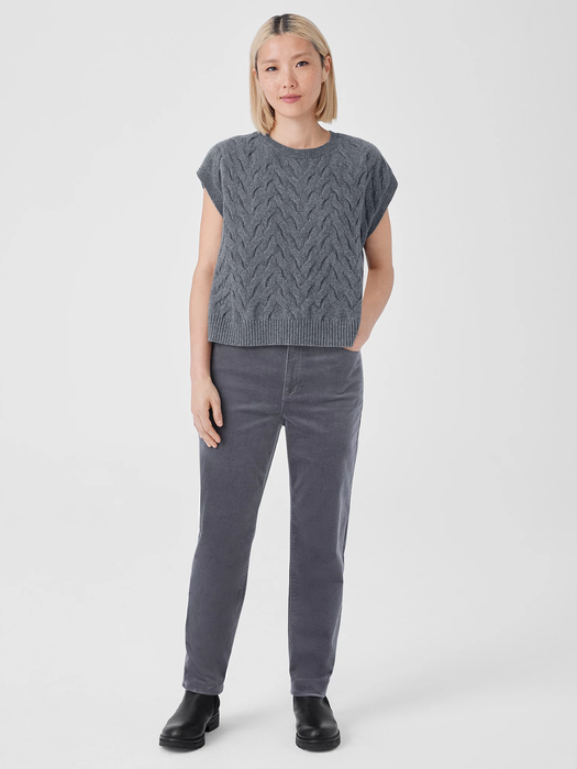 Organic Cotton Stretch Velveteen Pant