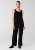 Stretch Silk Jersey Scoop Neck Tank