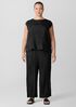 Crushed Silk Wide-Leg Pant