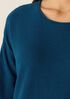 Peruvian Cotton Blend Jewel Neck Top
